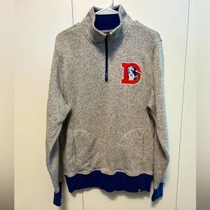 Denver Broncos Quarter Zip Size Medium